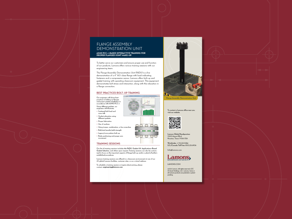 Flange Assembly Demonstration Unit | Lamons